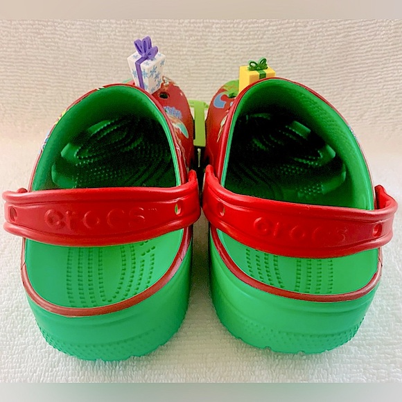 Disney Parks Christmas Holiday Crocs Classic Clog (Men 6/Women 8) - Picture 6 of 8